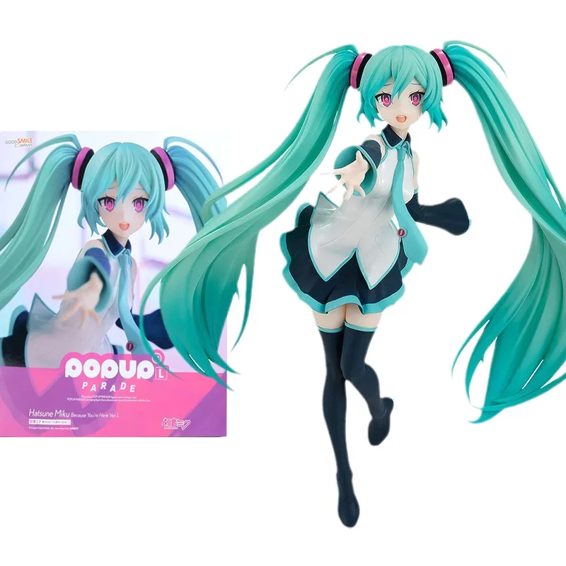 GSC Original Virtual Singer Anime Figure Hatsune Miku Because You Are Here Ver.l Action Figure Toys for Kids Gift Model Dolls