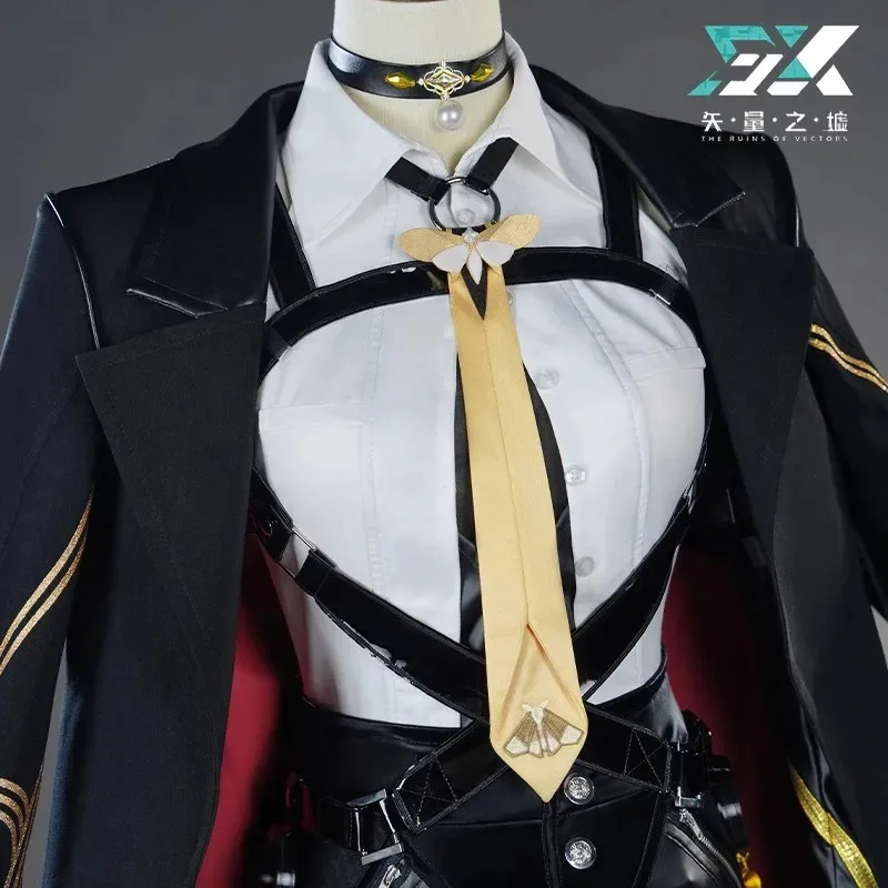 Evelyn Cosplay Costume Game Zenless Zone Zero ZZZ Women Costume Evelyn Chevalier Plus Size Halloween accessorie wig glowing prop