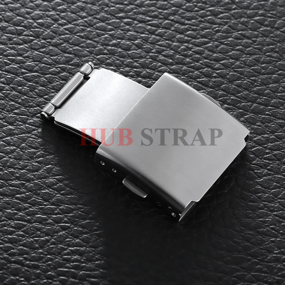 Stainless Steel Double Push Deployment Watch Clasp 16mm 18mm 20mm 22mm 24mm Folding Buckle for Watch Strap Band Buckles Button