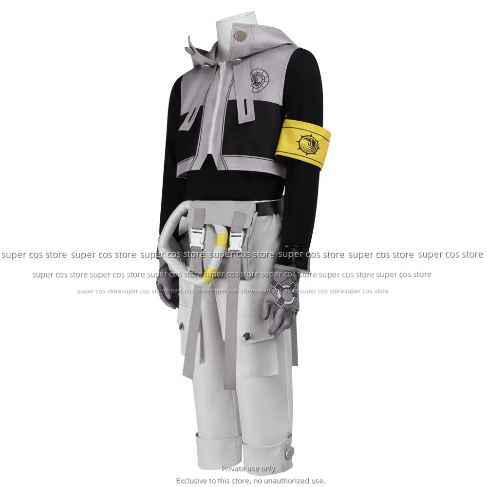 Gachiakuta Rudo Surebrec Anime Costume Cosplay Uniforme Felpa con cappuccio Guanti Akuta Detergenti Halloween Carnevale Puntelli del partito per le donne Uomini