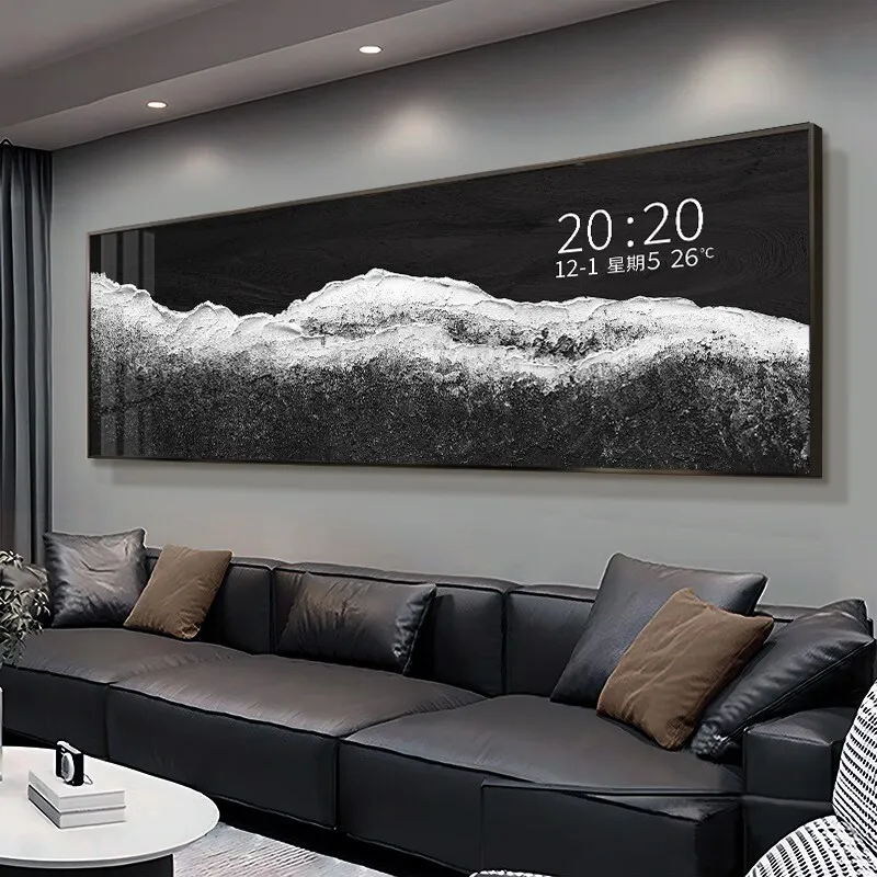 Unusualhands Design Wall Clock Security Vertical Aesthetic Decoration Wall Clock Digital Nordic Desk Relojes De Pared Home Decor