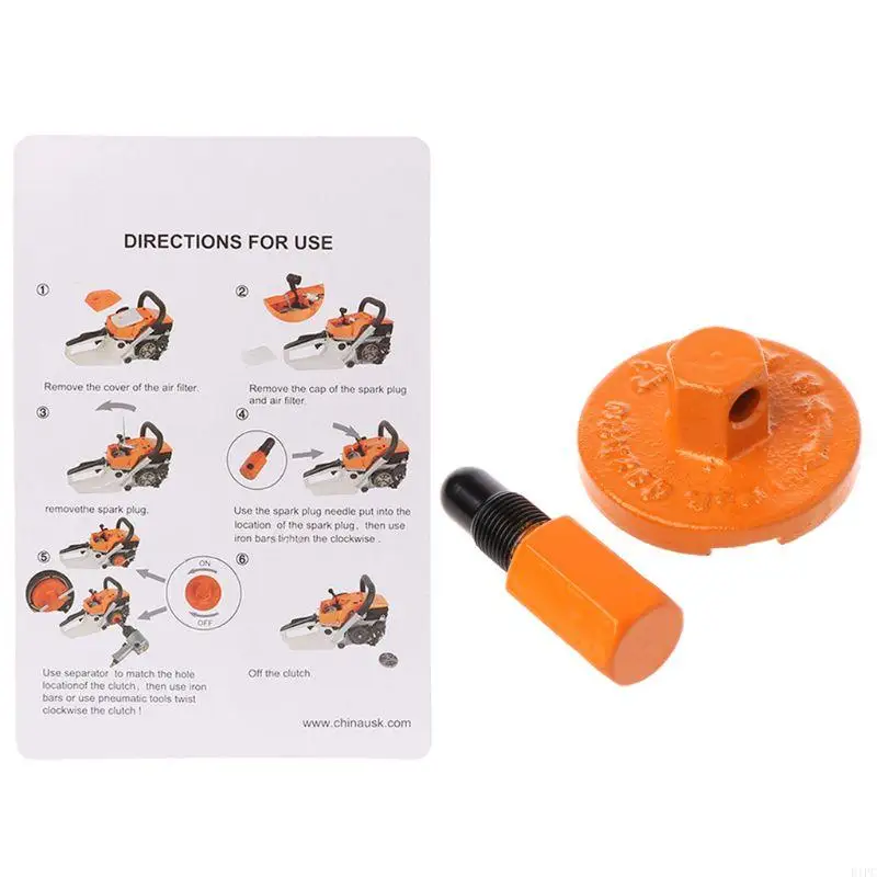 E1PC 1Set Chainsaw Clutch Removal Tool Universal Piston Stopper Clutch Flywheel Drum