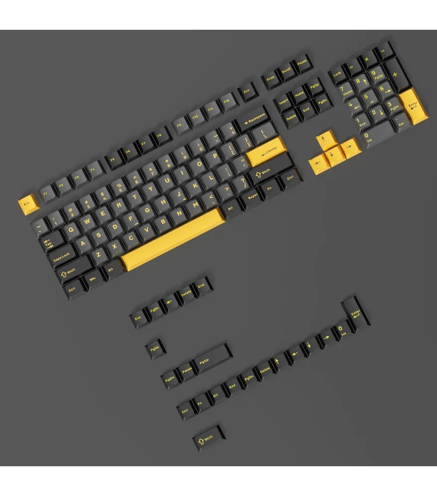 

Sublimation PBT keycap moon night black original factory high mechanical keyboard universal 128 keys small full set