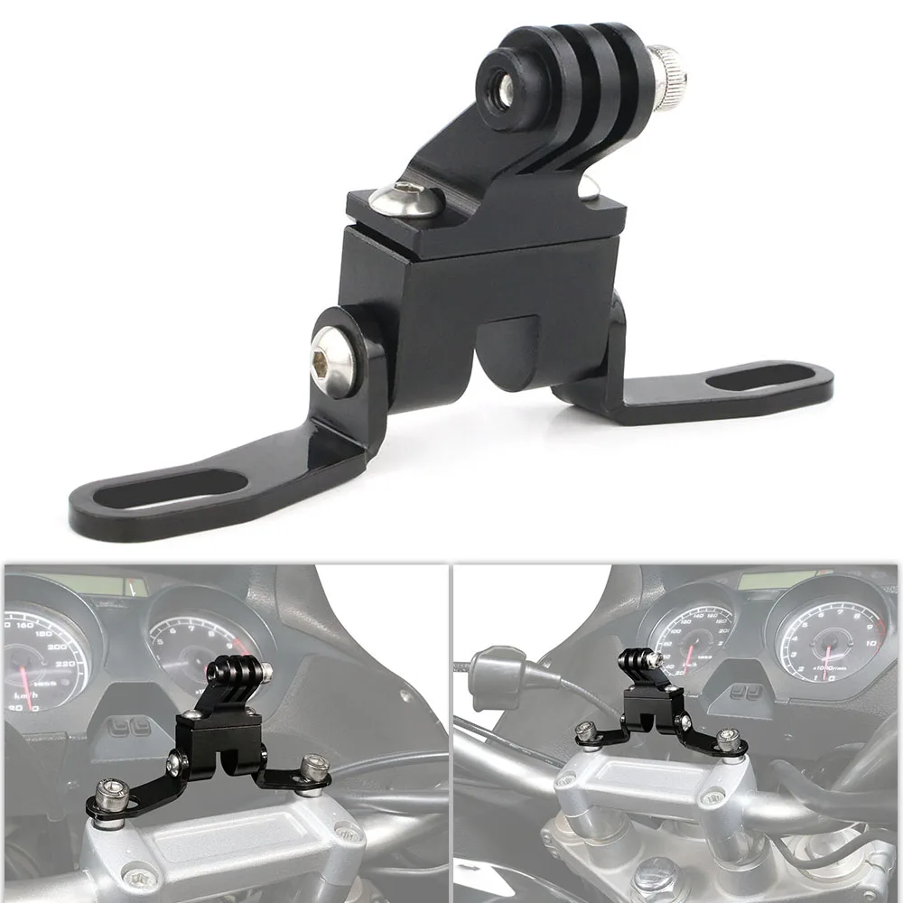 Motorcycle Handlebar Clamp GPS Sat Navigation Bracket Fit For SUZUKI B-King GW250F GSR GSX DR 125 SM GN125 250 400 GZ 250 SV1000