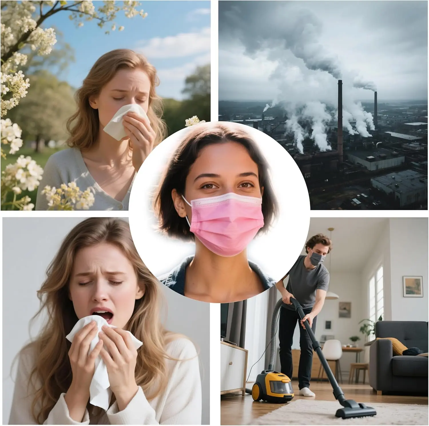 200 máscaras de filtro protetoras descartáveis de 3 camadas, respiráveis e confortáveis, 200/100/50/25/5 unidades com presilhas elásticas para orelha e clipe para ponte nasal - compra em massa barata para uso doméstico