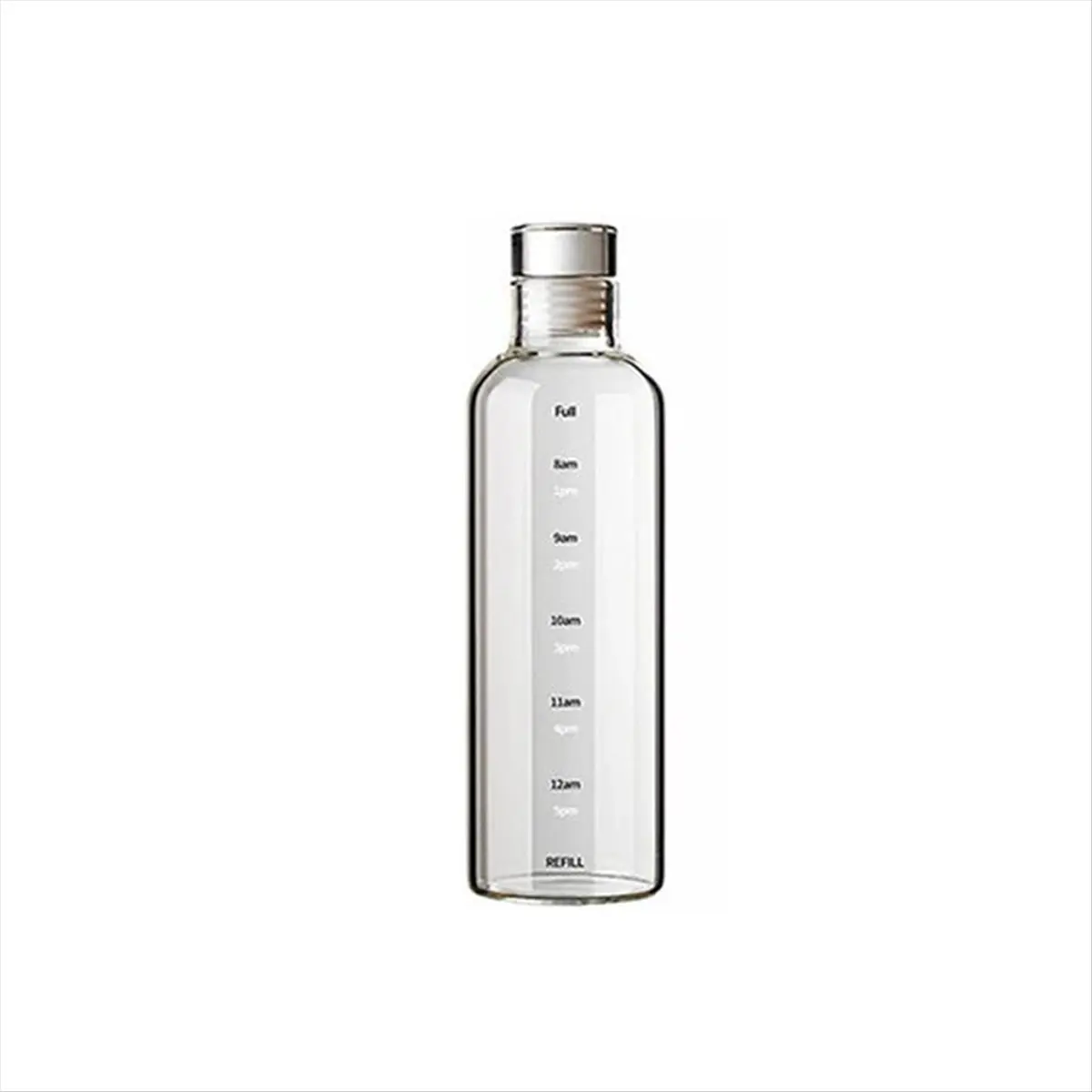 COFA 500ml Glass Sport Water Bottle with Time Scale Portable Water Container Sealed Brewing Wine Bottle Water Bottle