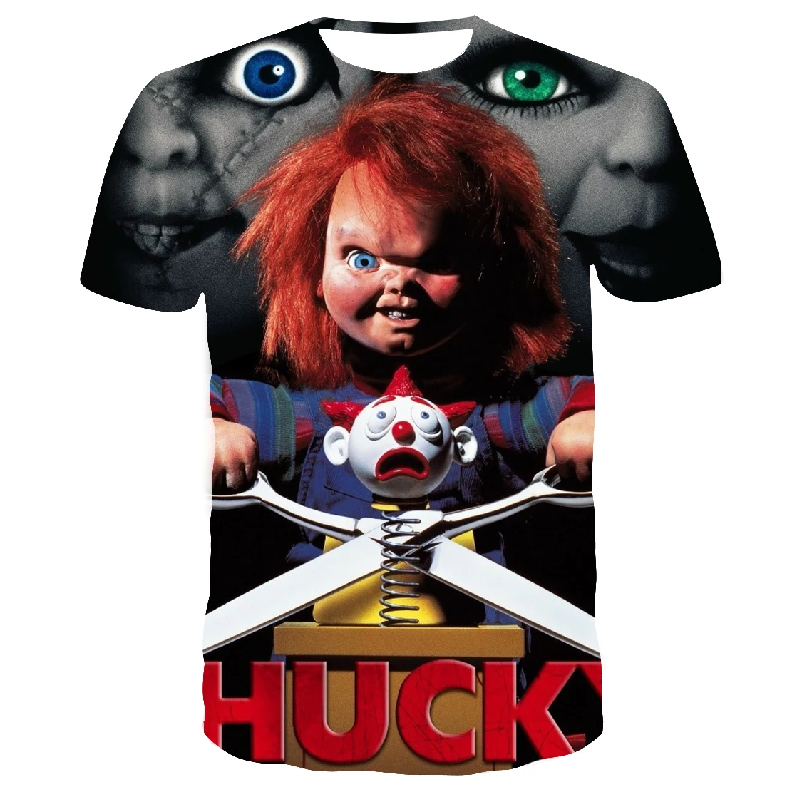 Cute Child\'s Play Chucky T Shirt Kids Streetwear Short Sleeve Children\'s Tshirts Boys Girls Tops Men Women Clothing T-shirt