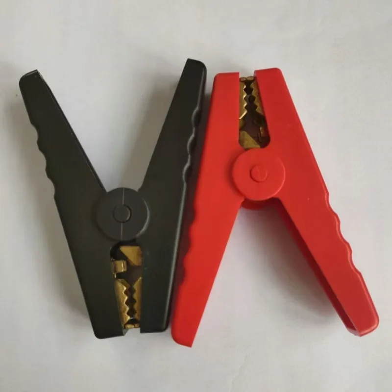100A Crocodile Clips for Emergency Startup Power of Car Air Pump with Insulation Clips Are Safer and More Reassuring