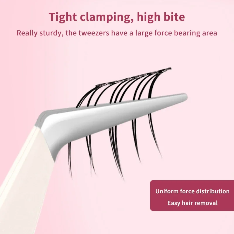 Edelstahl Wimpernverlängerung Pinzette Edelstahl 3D Genaue Clip Wimpern Pinzette Wimpernverlängerung Werkzeug Make-Up-Tool