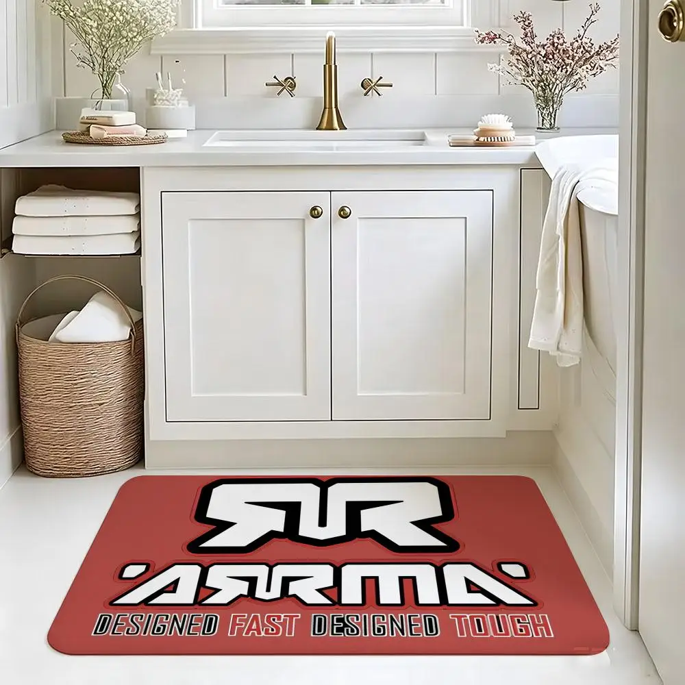 A-ARRMA Off Road RC Car Print Floor Mat carpet diatom mud bathroom quick-drying absorbent floor mat household bathroom