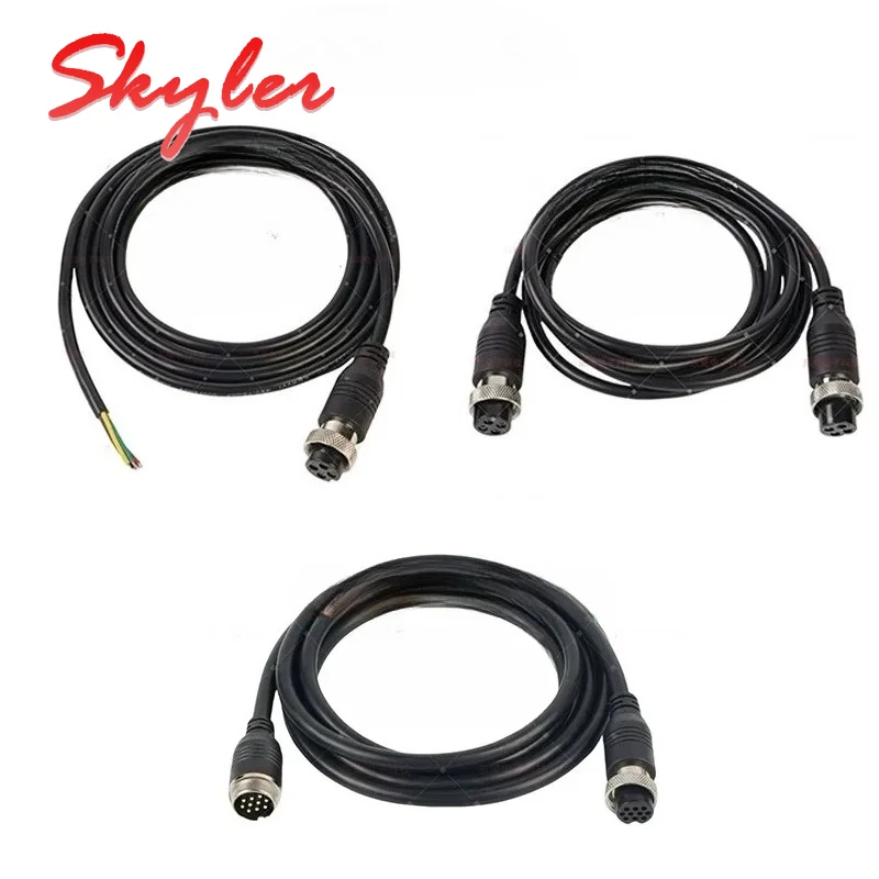 GX20 Aviation Connector Male Female Waterproof Cable 2 4 5 6 7 8 9 10 12 Pin Core Injection Molded Integral Wire for Automation