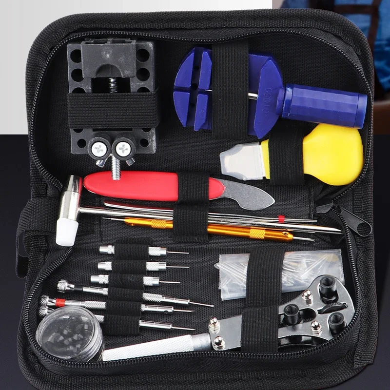 Kit de herramientas de reparación de relojes, barra de extracción de cajas, accesorios de bandas de reloj inteligente, marca de conveniencia, 147 unids/set