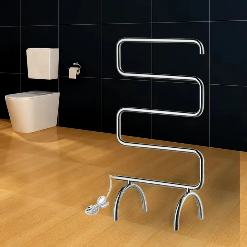 2026 OEM ODM  Electric Heated Towel Rail PVD Wall Mounted Heating Towel Dryer Rack Warmer Towel Radiator AF-SS0008