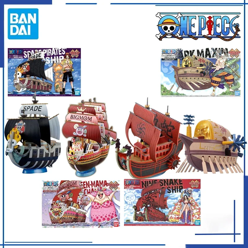 Original Bandai ONE PIECE Anime GRAND SHIP Hancock Ace y otros figuras de acción de juguete regalos de modelos coleccionables para niños