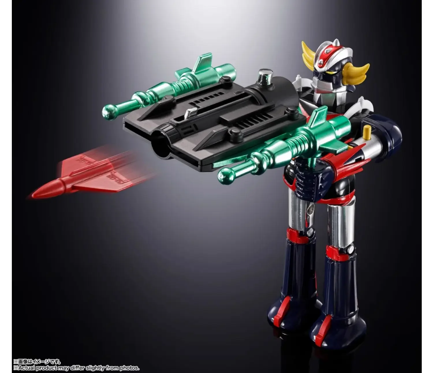 Oryginalny model do składania Bandai CHOGOKIN GRENDIZER & SPAZER UFO SET 1975 Replika Anime Figurka Akcji Kolekcjonerski Model Zabawka Prezent