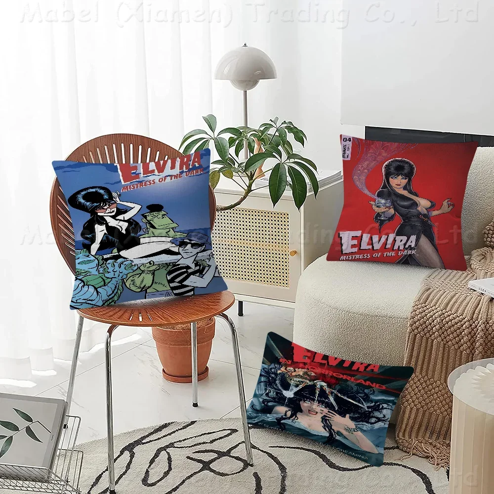 

Film E-Elvira Mistress Of The D-Dark Pillow Cushion Cover Pillowcase Living Room Sofa Home Decor Customized