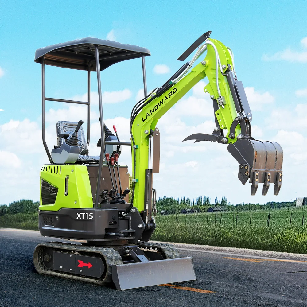 Mini Excavator 1.5 Tons Agriculture Hydraulic Mini Digger Excavator Electric Engine XT15 Mini Excavator 2 Tons Euro 5 EPA Custom