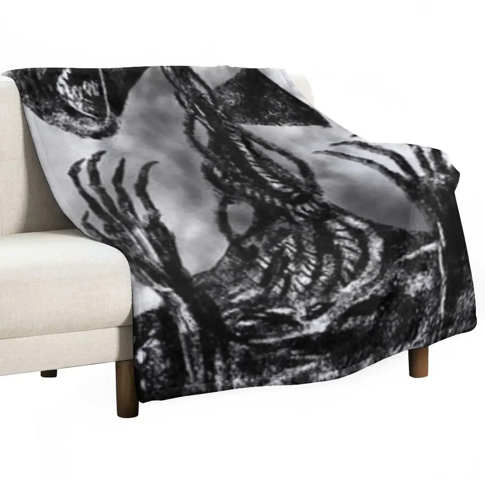 

siren head Throw Blanket Hairy Luxury Luxury Brand Furrys Blankets