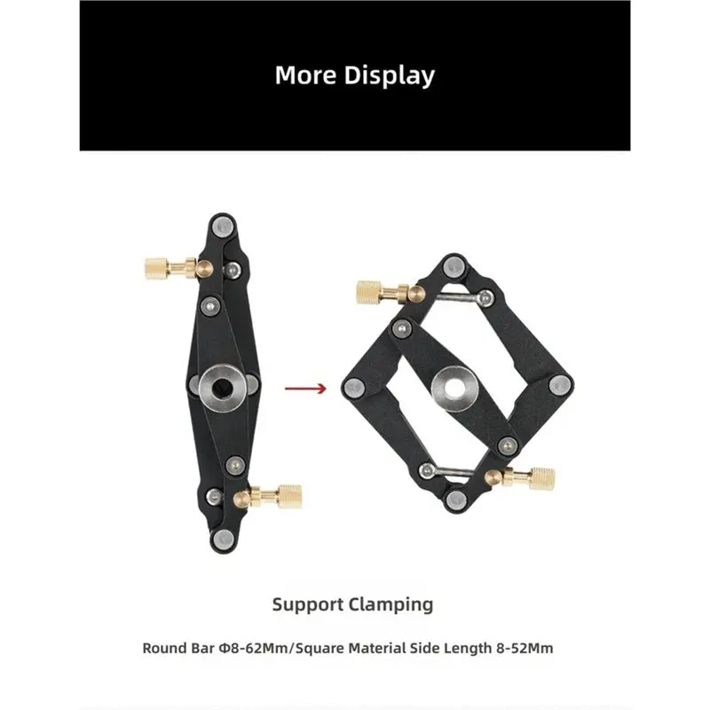 A08R~ Woodworking Joinery Hole Drill Guide Centering Doweling Jig With 5/6/8/10Mm Drill Sleeves Positioner Locator Tool Kit