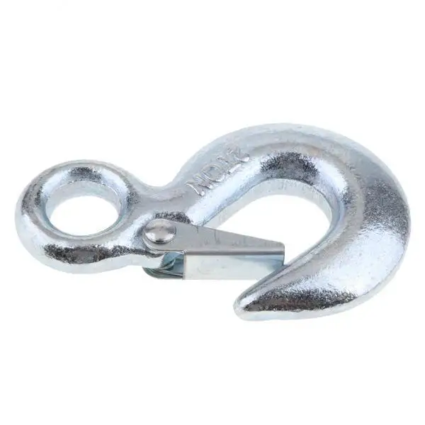 2x Heavy Duty Eye Spring Lifting Hook with Safety Latch for ATV/UTV Winch Rope 5600 LB