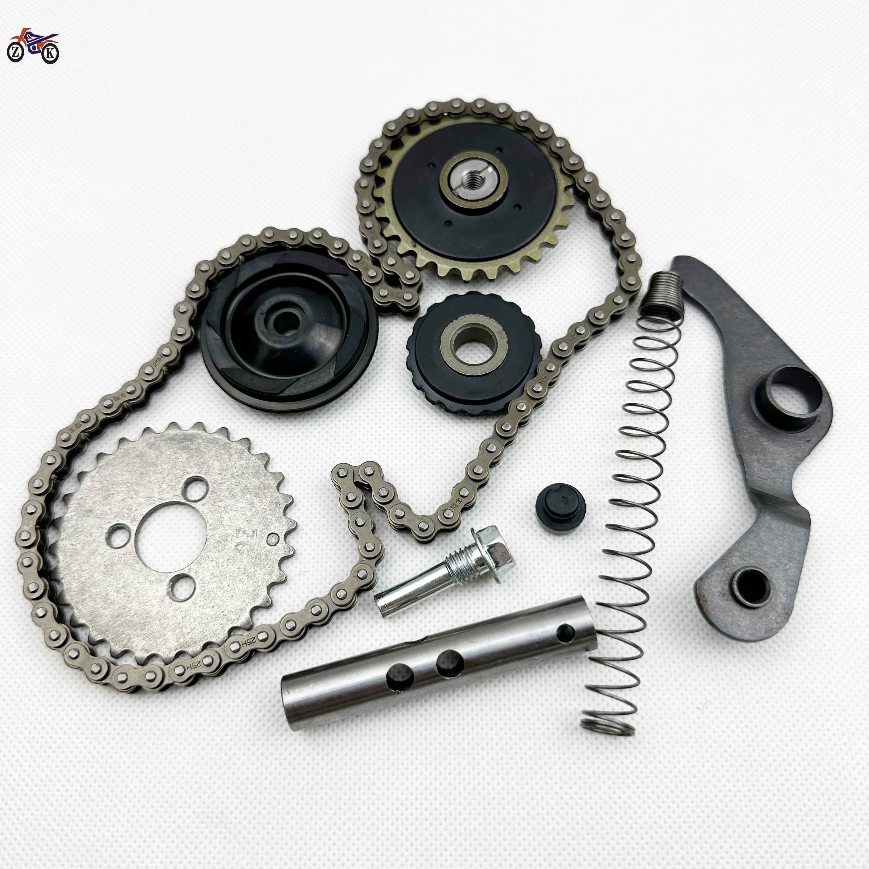 Motorcycle accessories Jialing 70 curved beam 100/110 engine small chain three-piece wheel tightening assembly repair kit/70110