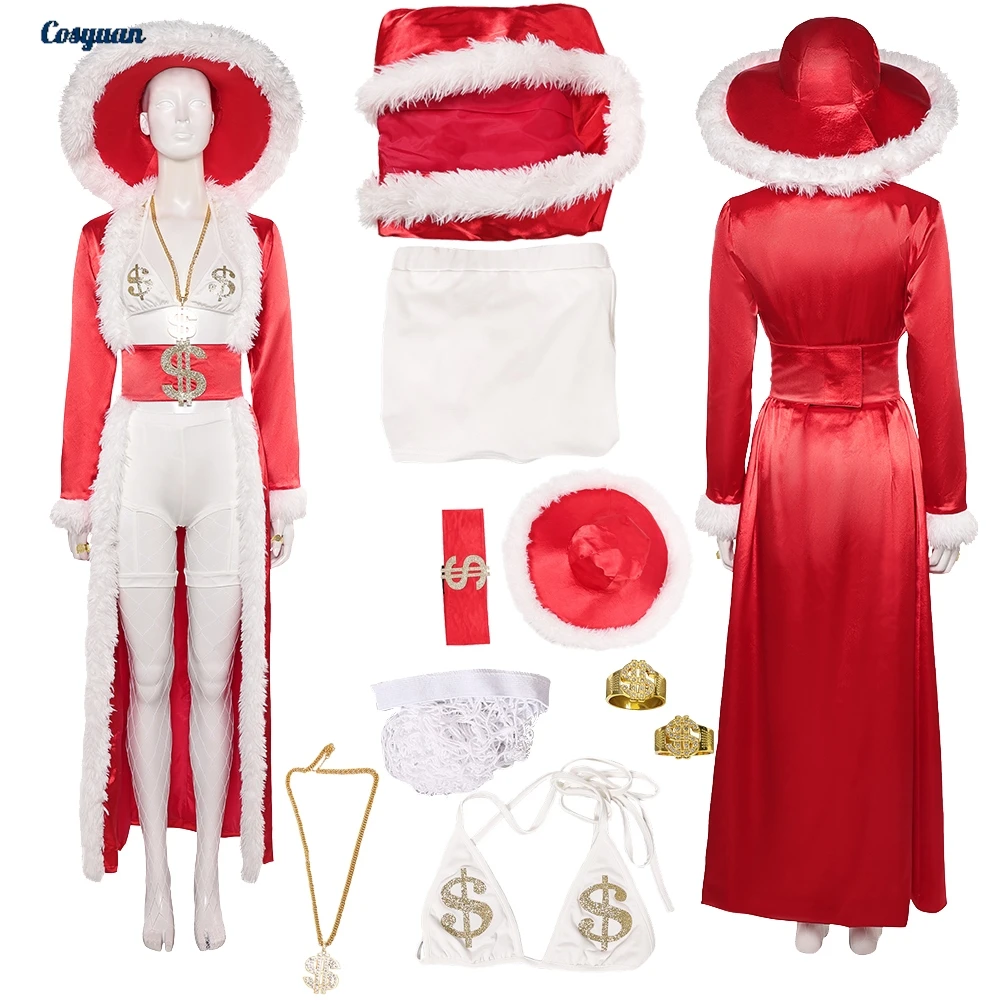 

Halloween Party stage costume Red Top Pants Clothes Party Disguise Roleplay Halloween Costume Carnival Outfits Suits For Women