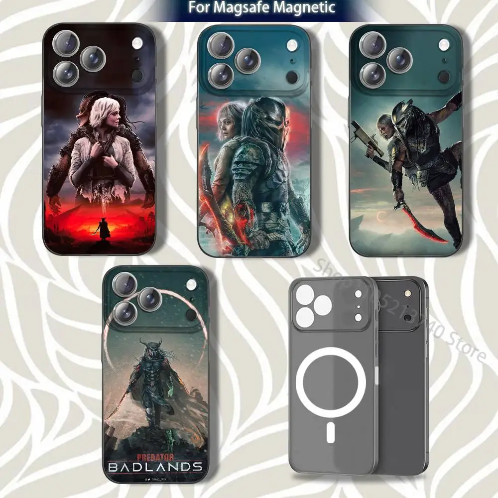 

P-Predator-es M-movie The Phone Case For iPhone 16,14,11,17,13,15,12,Air,Plus,Pro,Max,E,Mini Grey Frosted for MagSafe Magnetic