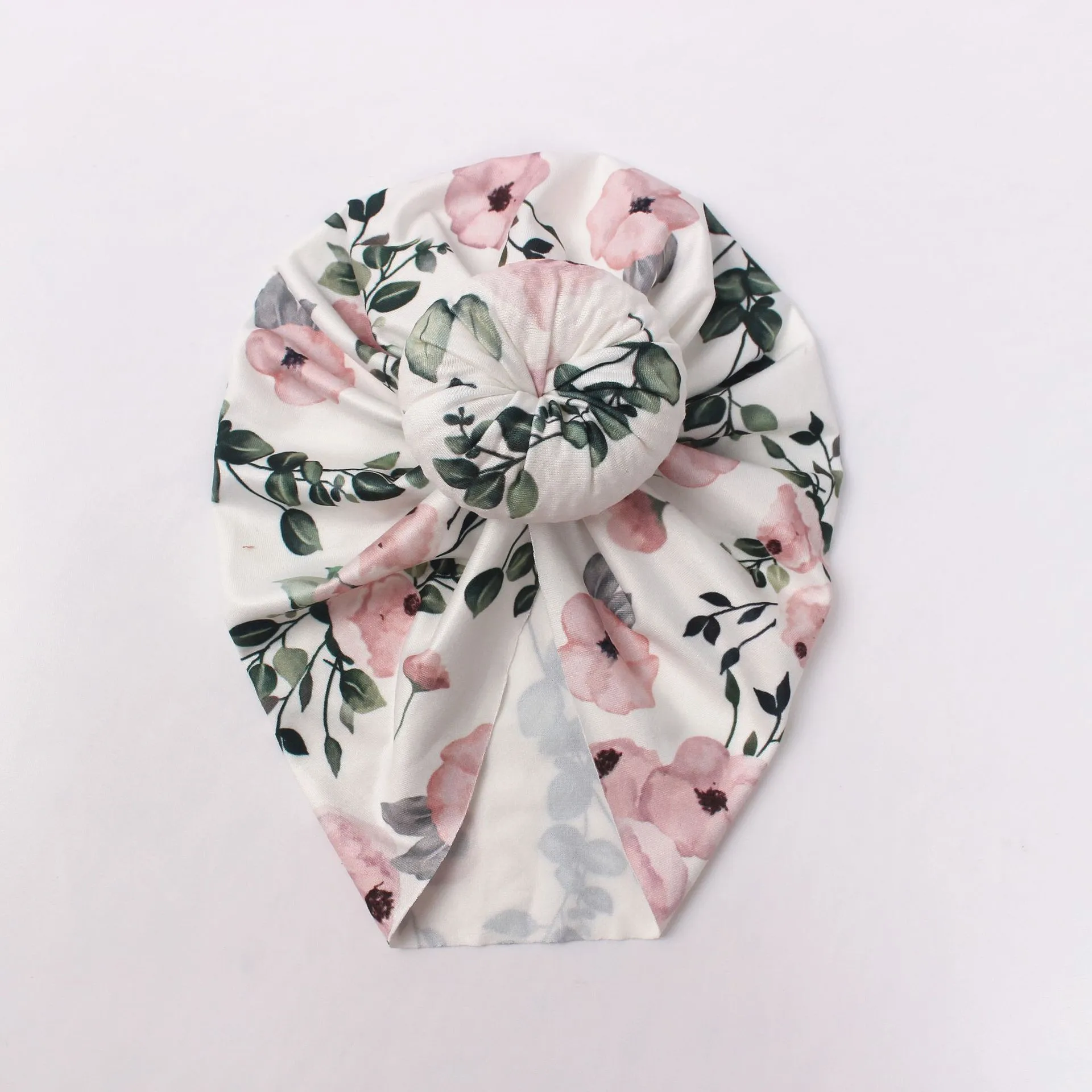 Print Baby Hat Big Bowknot Baby Girl Hat Turban Spring Head Wraps Baby Kids Bonnet Beanie Newborn Headband 0-2 Years