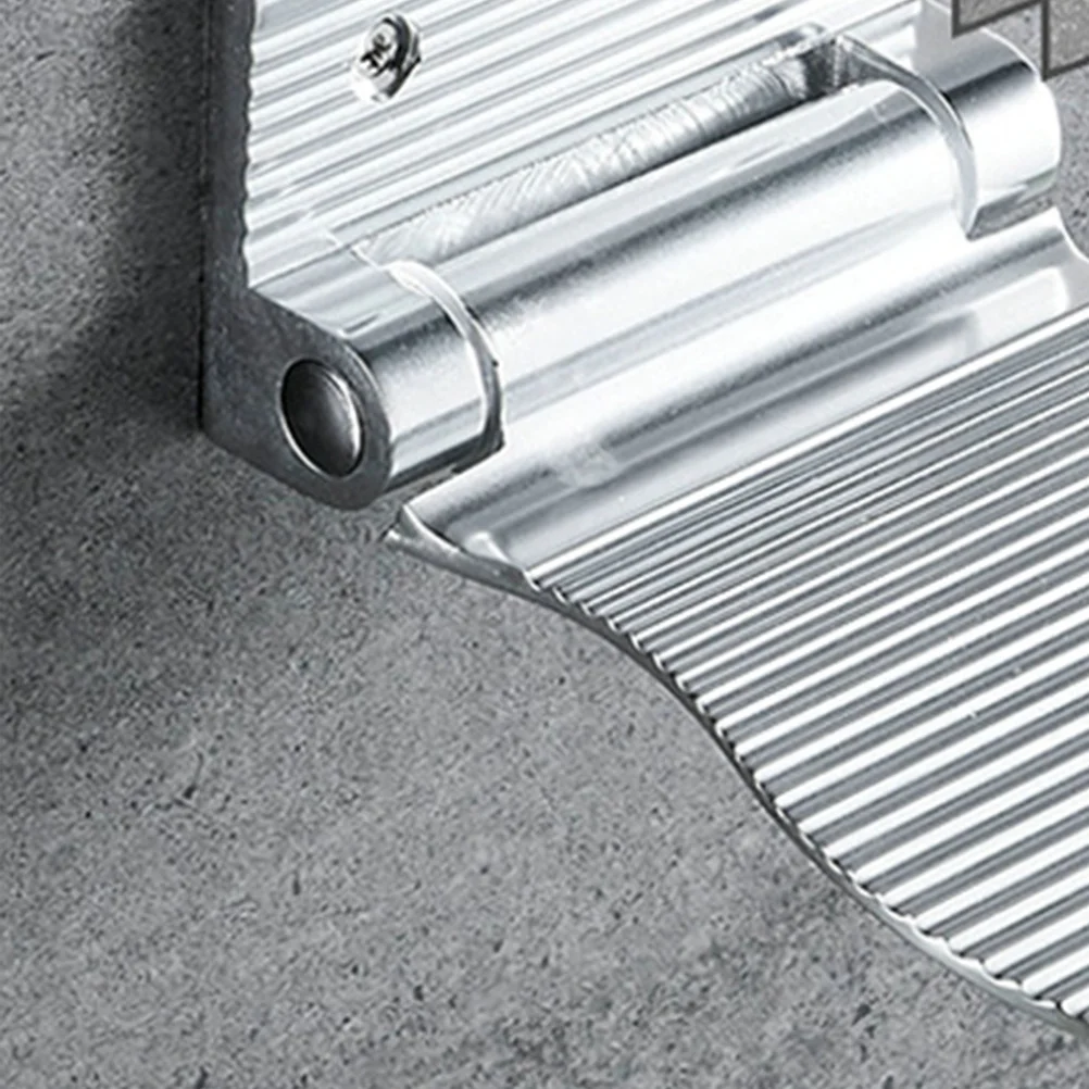 

Bathroom Foot Rest Premium Aviation Aluminum Anti-Corrosion Non-Slip Step Aid For Shower Tub Shaving Silver Foot Rest For