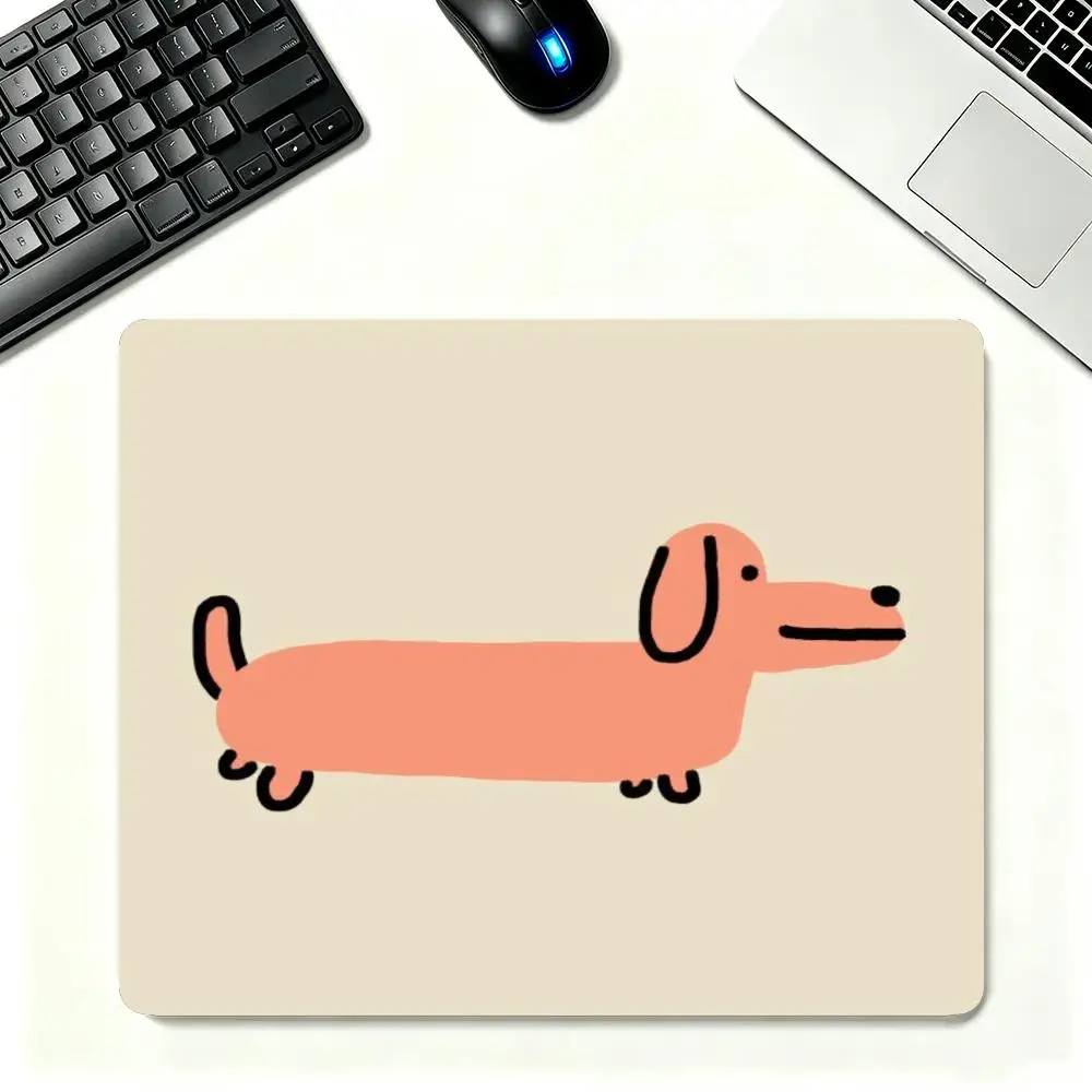 Large Size Playmat Mousepad Adorable Sausage Dog Print For Office Desktop Laptop Bedroom Learning Mat
