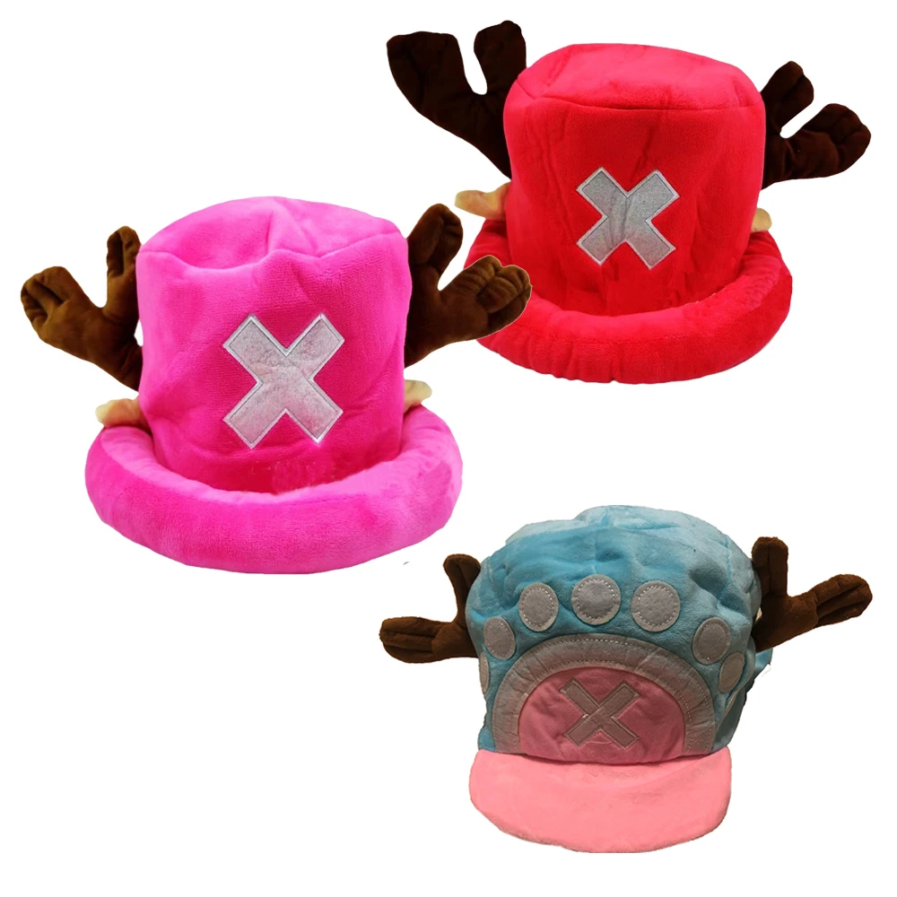 Brdwn Piece Unisex Tony Tony Chopper Cosplay Costume Hat Cartoon Cap