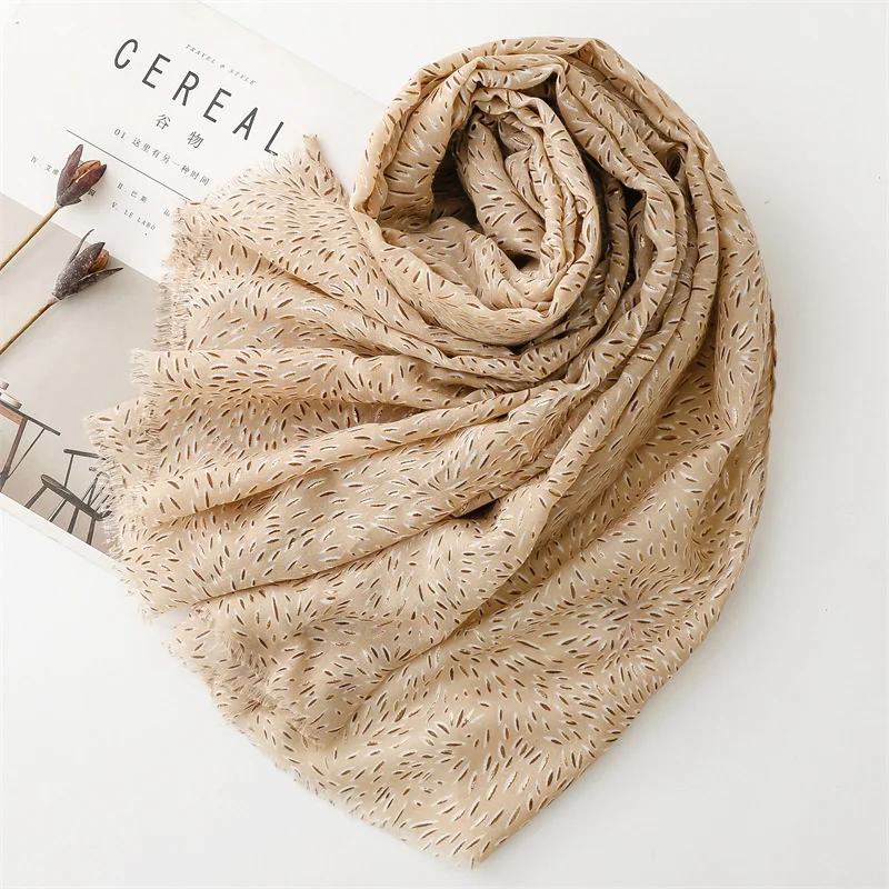 Ear Of Wheat New Fashion Luxury Ladies Women Scarf Female Cotton Linen Shawl Tassel Four Seasons Versatile Muslim Hijab 90*180cm