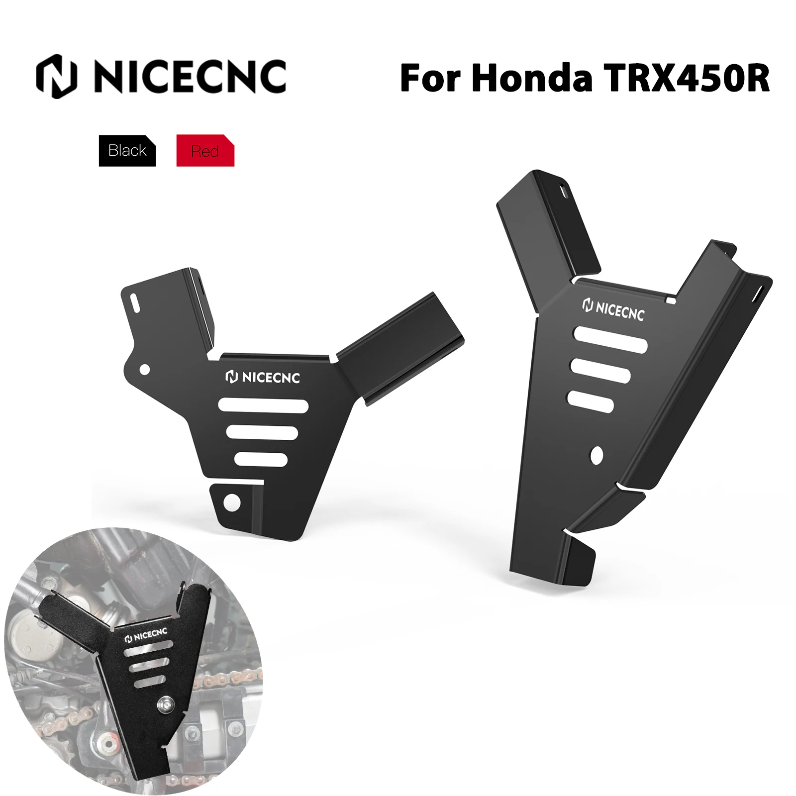 NICECNC ATV Frame Cover Guard Protection For Honda TRX450R 50100-HP1-601ZB TRX450ER Electric Start 2006-2009 TRX 450R