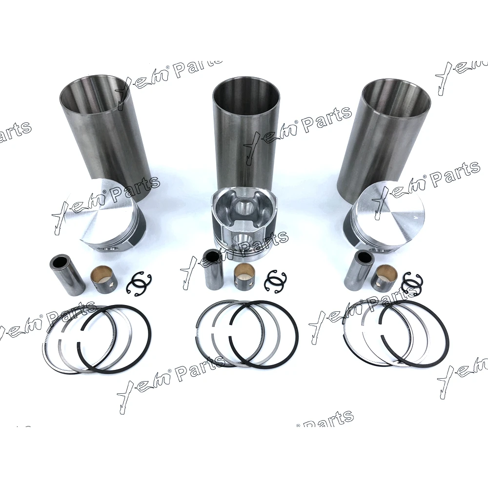 Hot Sell Liner Piston Kit Set STD For YANMAR 3TN72 (Liner+Piston+Ring+Pin Bush x3) Engine Parts