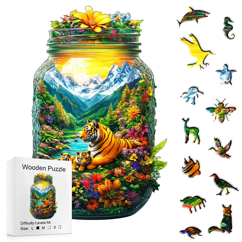 

Уникальный деревянный пазл — сложный вызов для взрослых, семейная игра и домашний декор, идеальный подарок