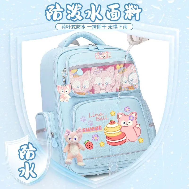 Mochila escolar de Disney Lingna Beier para estudiantes, mochila impermeable con almohadilla de hombro, informal y ligera, dibujos animados bonitos, novedad