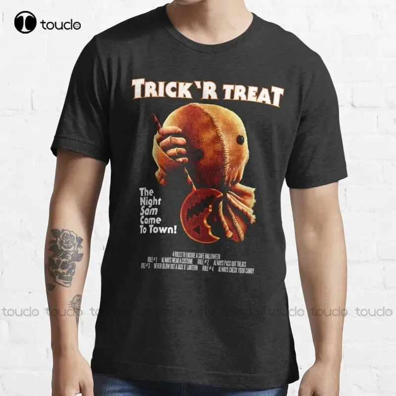 New Trick'R Treat Halloween Mashup T-Shirt T-Shirt Swim Shirt Cotton Tee Shirt S-6Xl