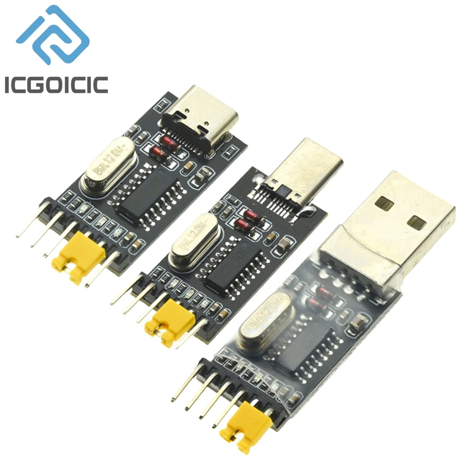 Konwerter USB na TTL Moduł UART CH340G CH340 Przełącznik 3,3 V 5 V typu C