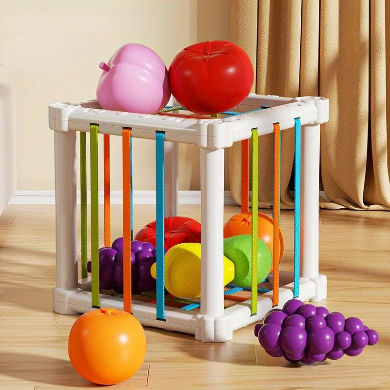 Puzzle Rainbow Stuffing Toys, Colorful Cognition Shape Toys, Fine Action Focus Grasp Training Early Education Toys