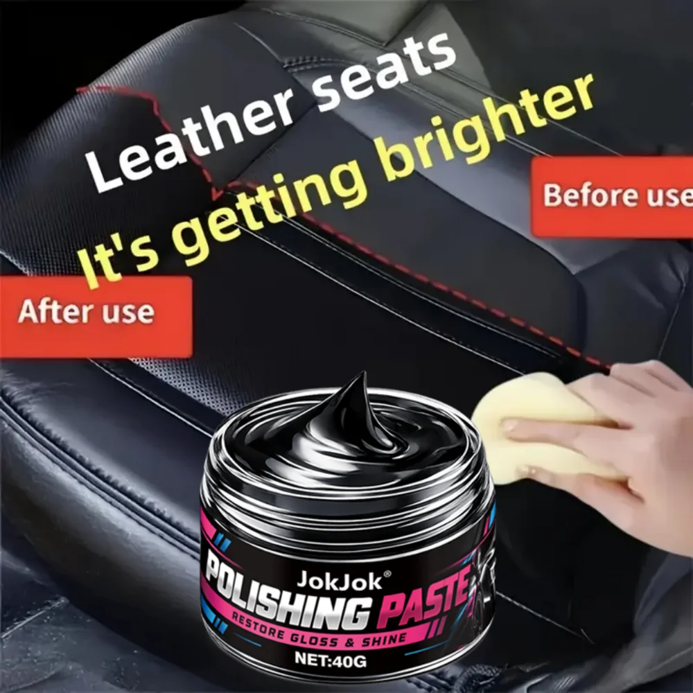 Car Interior Plastic Leather Scratch Repair Paste Anti-Aging Paste Automotive Tires Seats Steering Wheel Polishing Wax