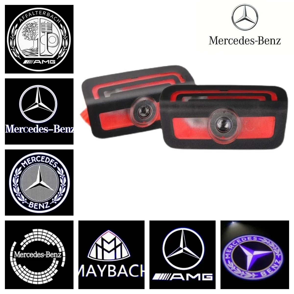 

Car Door Puddle Light Projection Welcome Step Up Lamp Radium Spotlight For Mercedes Benz C S Class W223 W206 C220 C200 C300 S450