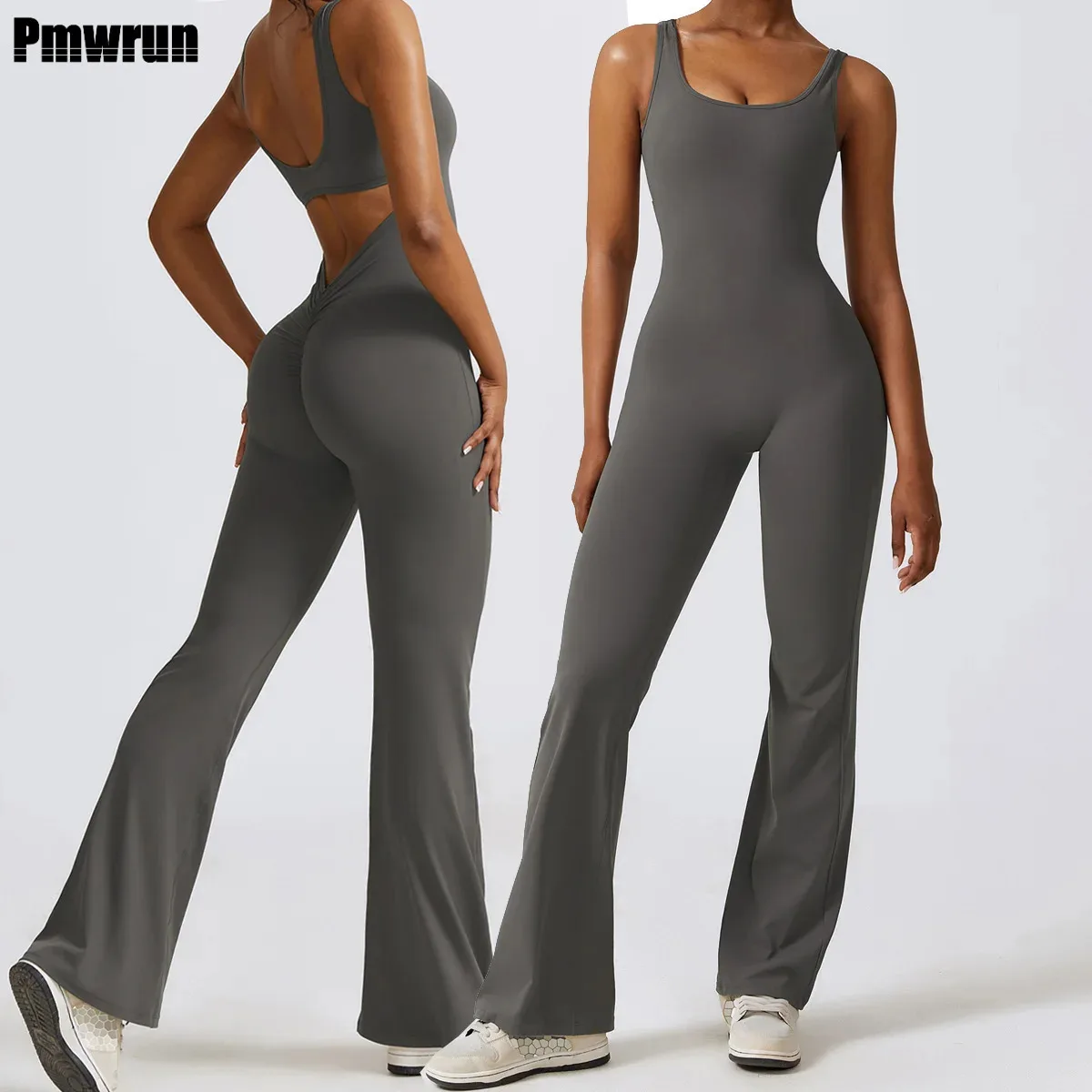 

Women Sexy Back V Jumpsuit Gym Set Training Yoga Suit Sportswear Sports Jumpsuit Fitness Rompers Stretch Workout Bodysuits 8260