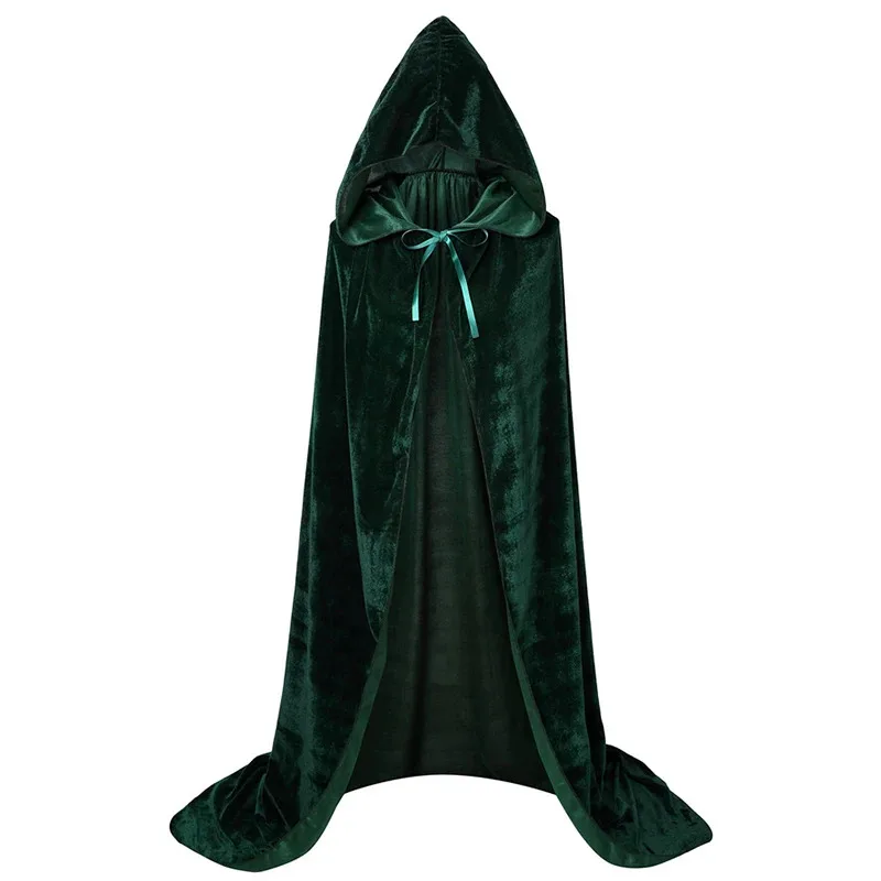 Movie Hocus Pocus Witch Cloak XMAS Hooded Mary Sarah Winifred Sanderson Cosplay Costume Christmas Adult Kids Long Party Cape