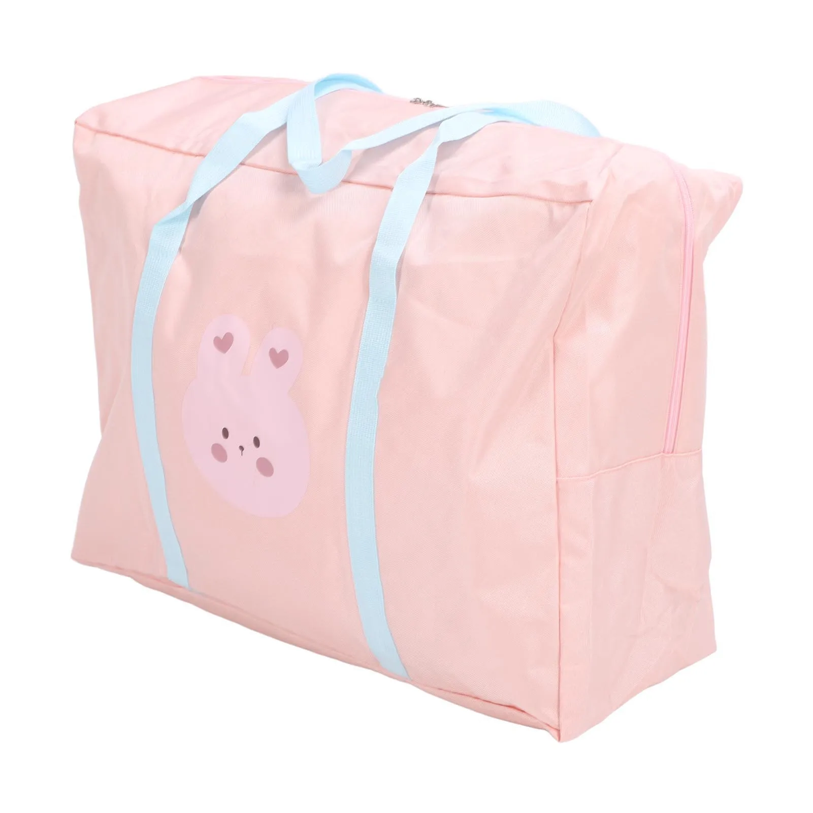 ZK40 borsa Organizer per abbigliamento per bambini organizzazione impermeabile antipolvere vestiti di grande capacità borsa pieghevole Organizer coniglietto rosa