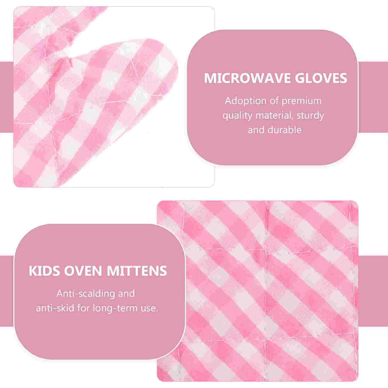 2 Pcs Microwave Gloves Kitchen Mittens Mites for The Oven Thermal Kids Baking Children's Mitts Accessories Women's