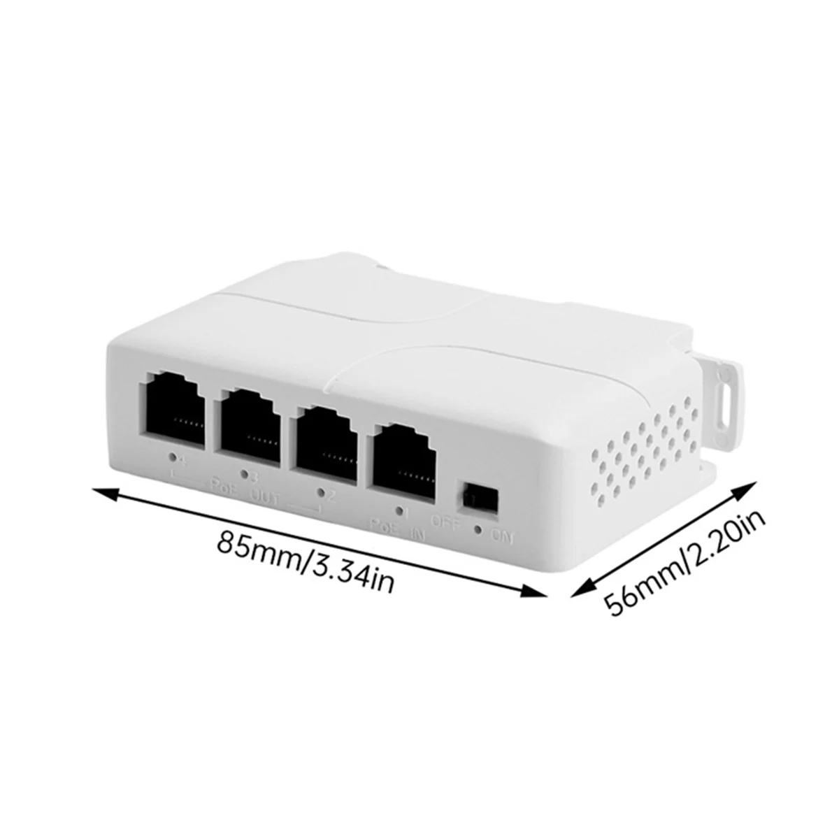 Sale Repeater 1 Input 3 Output DIN-Rail Standard POE Repeater 4-Port Waterproof Extender Hundred Gigabit Network Extender