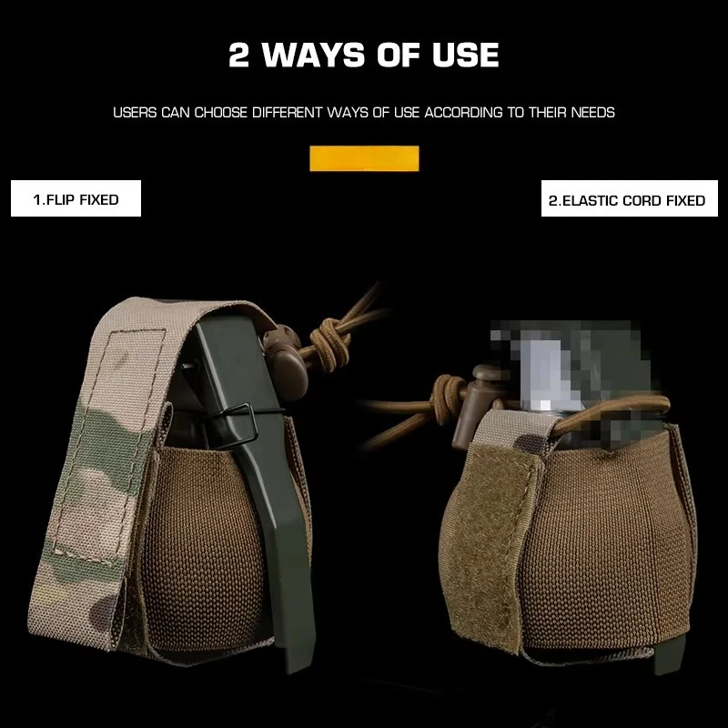 التكتيكية WG قنبلة يدوية الحقيبة M67 Rgd-5 حقيبة التخزين لوحة الناقل الادسنس مول متعددة الأغراض مطاطا ثابت جيب حزام حامل #4