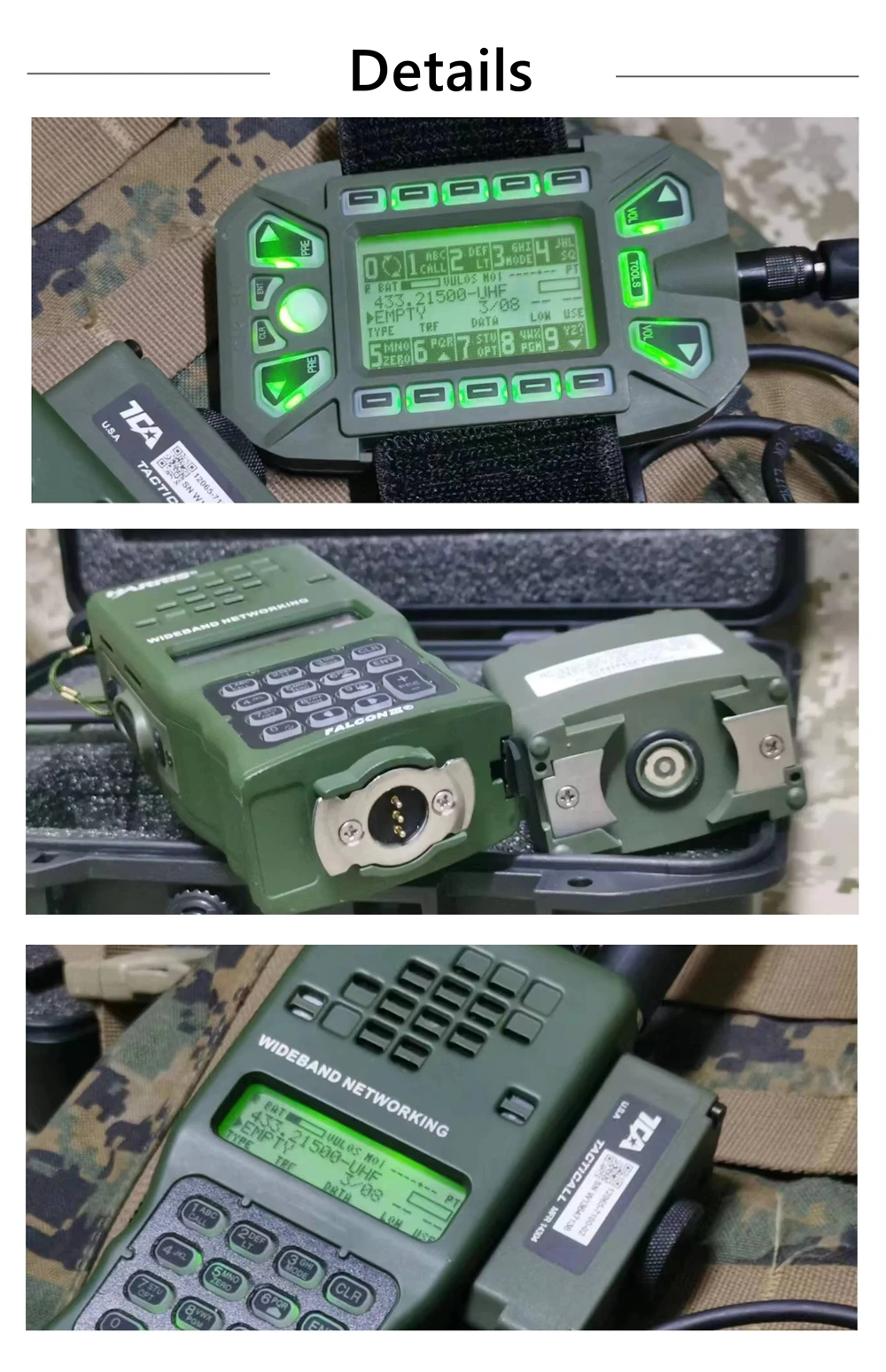 

HamGeek TCA/PRC-152A Remastered Version Aluminum Alloy Multifunctional Tactical Walkie Talkie KDU Controller