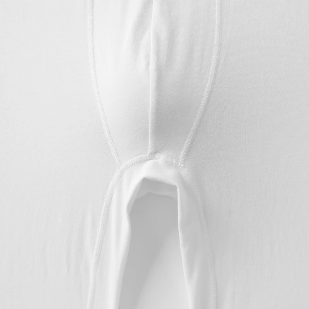4 unidades de calzoncillos tipo bóxer de algodón blanco para hombre, de pierna larga, ropa interior masculina, bragas de alta calidad, cómodos y con un ajuste perfecto.
