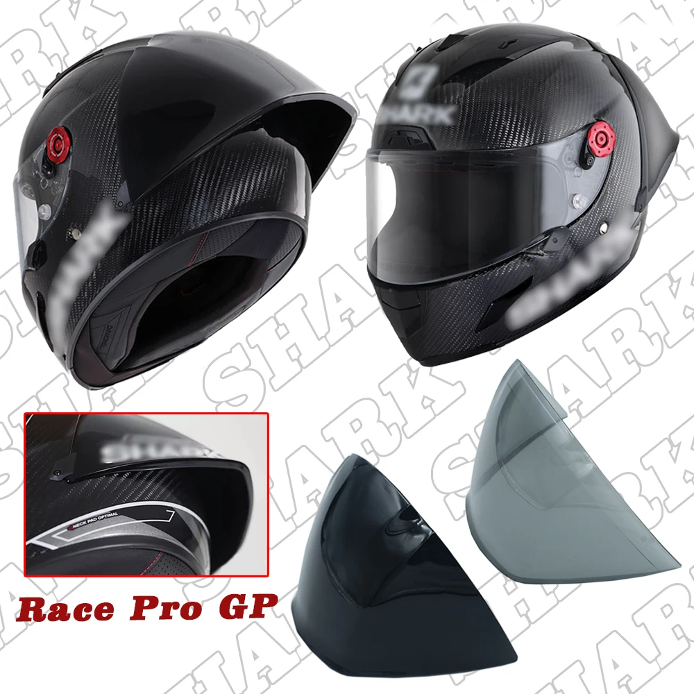 Alerón trasero para casco de motocicleta, decoración de alerón, accesorios para SHARK RACE R PRO GP